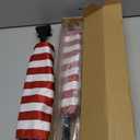 FOVPLUE 15" x 11" American Flag Kit,Clamp On Motorcycle Flag Pole Mount for Harley Touring Hard Saddlebags,Tour Luggage Pack,Luggage Carrier,car/truck roll-down window, 2-Pack