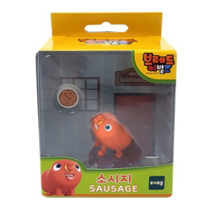 BREAD BARBERSHOP Main Character Toy Bread Sausage