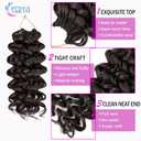 7 Packs GoGo Curl Crochet Hair 8 Inch Short Curly Crochet Hair for Women Deep Wave Beach Curl Crochet Braids Synthetic Braiding Hair Extensions(8 Inch, #4)