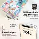 for iPhone 16 Pro Case [Military-Grade Drop Protection/Motivational Soft TPU Protective/Camera Protection/for Women & Girls]-Vibrant Aesthetic Tropical Coastal Art Summer Collage