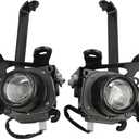 Pair Left & Right Clear Lens Fog Light w/Bulbs Compatible with Toyota 4Runner 1999 2000 2001 2002 Replace 81220-35030, 81210-35050, TO2592110TO2593110