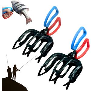 3 Claw Fish Gripper, Metal Fishing Pliers Gripper Catch Fish Control Clamp, Must Have Fishing Pliers Control Tool Fishing Accessories for Most Freshwater Fish Grip Tackle Holder