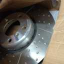 Brembo 09.C398.13 Composite two piece UV Coated Pillar Vented drilled + Slotted Front Brake Rotor BMW/BMW (BRILLIANCE) OE# 34106797602