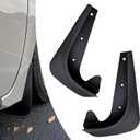 2 PCS Car Mud Flaps, Rear Tire Anti-splash Tight Fit Fender Mudguard Kit, Waterproof All-weather Chassis Protective Trim, Universal Easy Modification Accessory for Cars SUVs Trucks (Black)