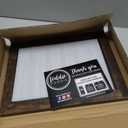 Loddie Doddie Magnetic Chalkboard - 11" x 14", Rustic Frame - Stain-Resistant Chalkboard Calendar - Magnetic Board for Wall Display - Wall-Mount Organizer & Menu Board for Kitchen