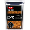 OXO Good Grips POP Container - Airtight Food Storage - Small Square Short 1.1 Qt Ideal for 1 lb of brown sugar or confectioner's sugar