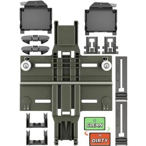 [13 Pack] UPGRADED W10350376 Dishwasher Top Rack Parts & W10320664/5 Adjuster Housing for Kenmore Dishwasher parts,W10350374 W10195840 For Kitchenaid Kenmore Whirlpool Dishwasher Top Rack Parts