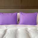 iMaylex Soft 100% Egyptian Cotton Zipper Closure Pillowcases, Cozy and Lightweight Pillow Case, Set of 2, Purple, Queen, 20" x 30"