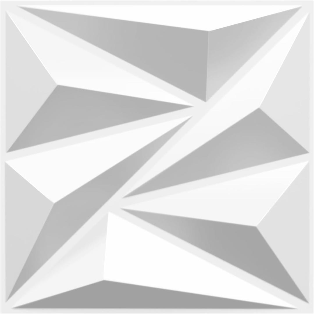 STICKGOO 33 Pack 3D Wall Panels for Interior Wall Decor, 12''x12'' PVC Textured Panels, White Accent Wall Panles for Living Room, Bedroom, TV Background