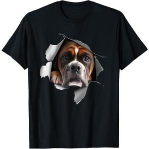 Cool Boxer Dog for Women Puppy Owner Dog Lover Trainer T-Shirt, M