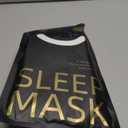 MABAO Weighted Sleep Mask - 100% Blackout Eye Mask for Sleeping for Women Men, 3D Contoured for Lash Extension, Zero Eye Pressure Memory Foam Cover, Soft Gentle Pressure Blindfold for Travel - Black