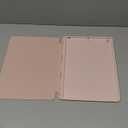 Akkerds Case Compatible with iPad 10.2 Inch 2021/2020/2019, for iPad 9th/8th/7th Generation with Pencil Holder, Protective Cover with Soft TPU Back, Auto Sleep/Wake, Pink