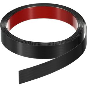 uxcell Peel Stick Trim, Molding & Wall Trim, Self-Adhesive Vinyl Wall Base, Black, 16.4 Ft x 1 Inch Stainless Steel Molding for Wall, Fireplace
