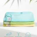 0.5 TOG Rayon from Bamboo Sleep Sack, 2-Way Zipper Dual Layers Baby Wearable Blanket for Infant/Toddler, Shower Gift (Pastel Blue)