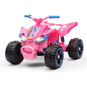 Barbie - 12V ATV Ride On Toy, Fun and Exciting Ride for Kids, Stylish Design for Imaginative Play (Pink), 12V ATV Quad