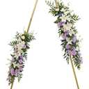 IKULE Gold Triangular Balloon Arch Stand Metal Wedding Arch Backdrop Stand Arched Backdrop Frame for Baby Shower,Valentine,Graduation Ceremony Decoration