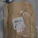 Truform 20-30 mmHg Compression Stockings for Men and Women, Thigh High Length, Dot-Top, Open Toe, Beige, Large