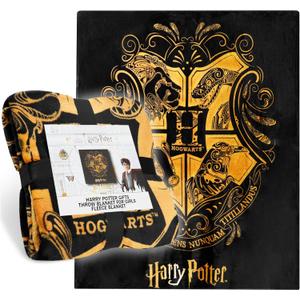 Harry Potter Fleece Throw Blanket Soft Cozy Bed Blanket Hogwarts Bedroom Decor Plush Comforter 59" x 51" for Bedroom Travel Gifts for Kids