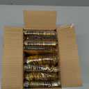 BUCLA 200-Piece Gold Plastic Silverware - Heavy Duty Disposable Cutlery Set - 100 Gold Plastic Forks & 100 Spoons for Catering, Party, Dinner, Wedding & Thanksgiving