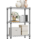 750 lbs 3 Tier Shelf Metal Storage Shelves Shelving Wire Rack Heavy Duty Closet Organizers for Garage Kitchen Bathroom Laundry Chrome 13.8" D x 23.6" W x 35.5" H