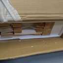 Bamboo Wood Bed Frame 14 Inch Full Size Platform Bed with Non-Slip Slats Support, No Box Spring Needed, Smooth Finish Bed with Under Bed Storage for Bedroom, Dorm, Hotel, Natural