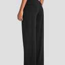 Women's Wide Leg Golf Dress Pants 27"/29"/31" Flowy Travel Work Slacks Trousers UPF 50+ Business Casual Outfits Palazzo Pants M