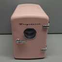 Frigidaire Retro 9-Can Mini Personal Fridge Portable Cooler for Car, Office, Bedroom, Dorm Room, or Cabin, 11.8" D x 7.1" W x 10.1" H, PINK