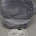 Homemate Heated Electric Blanket King Size - 100"x90" Heating BedBlanket Throw with 10 Heating Levels&8 Hours Auto Off, Fast Heating Over-Heated Protection Ultra Soft Flannel ETL Certified, Grey