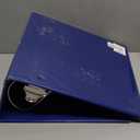 Samsill Durable 6 inch 3 Ring Binder, Made in USA, Locking D Ring 100% Recycled Chipboard, Blue