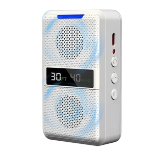 Anti Barking Device for Dogs, Adjustable Frequency & Range, Type-C Rechargeable. Ultrasonic Dog Barking Silencer, Suitable for All Kinds of Dogs, for Indoor & Outdoor Use-White