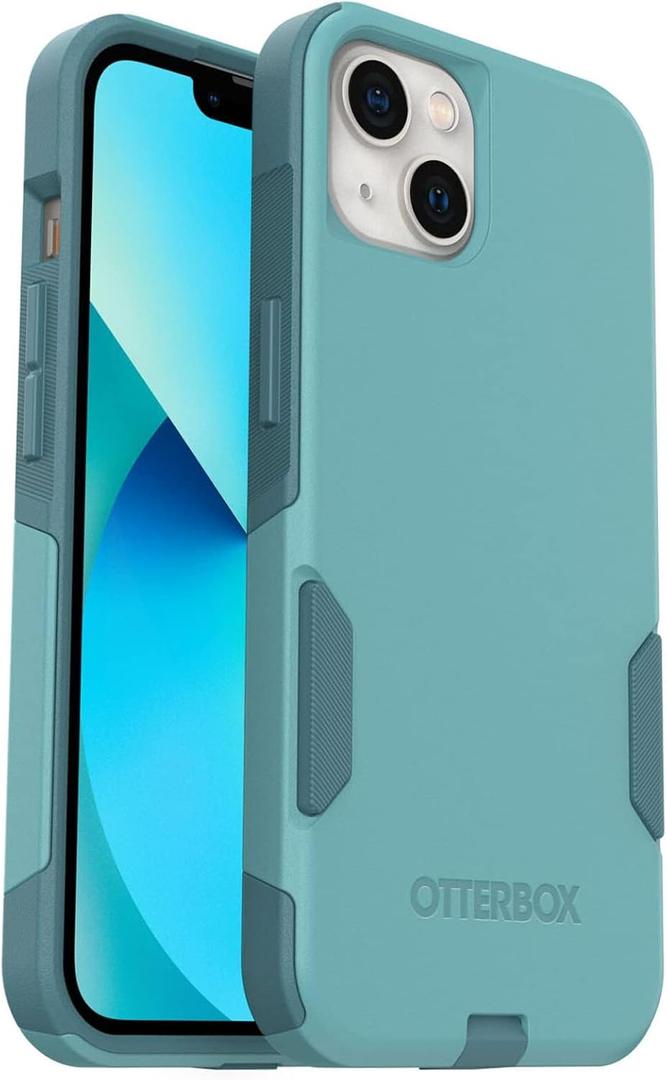 OtterBox iPhone 13 (ONLY) Commuter Series Case - RIVETING Way, Slim & Tough, Pocket-Friendly, with Port Protection Teal