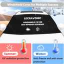 Windshield Cover for Ice and Snow,Frost Guard Windshield Cover|Embedded Magnets Windshield Cover|Waterproof Windshield Snow Cover|Windshield Frost Cover Fit for Cars,SUVs|Car Accessories for Winter