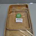 Rattan Serving Tray, Rectangular Woven Tray Wicker Decorative Serving Baskets, Hand Woven Wicker Basket, Decorative Tray for Home