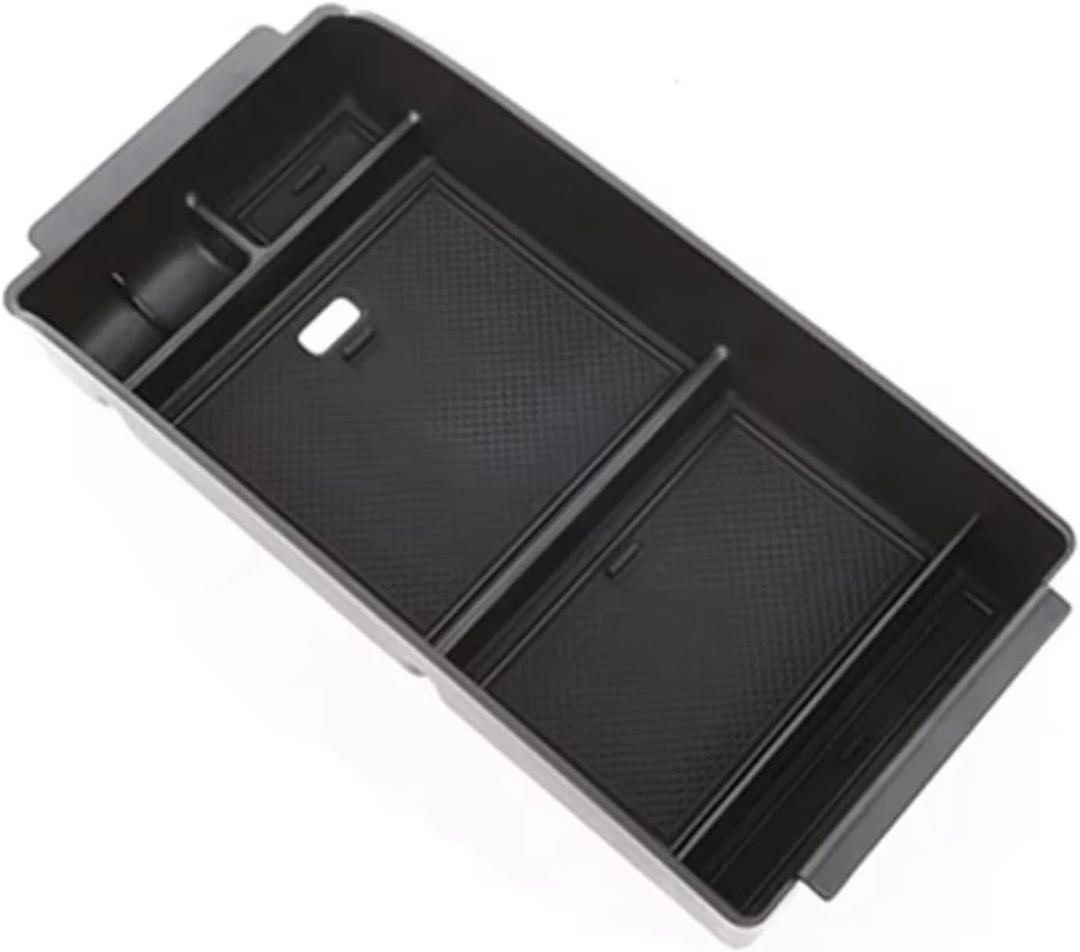 Fit for Toyota Highlander XU70 2020-2023,Center Console Organizer,ABS Middle Console Organizer,Storage Box Tray (Black)