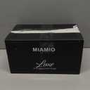 MIAMIO – 11 Oz., Set of 4 Ceramic Tea Cup and Saucer Bamboo/Tea Mug - Wide Cappuccino Cup, Coffee Cups Ceramic Mug for Cappuccino, Latte, Espresso & Americano - Luxe Collection (White)