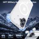 for iPhone 17 Case [Compatible with MagSafe] [2X Screen Protectors] [Military Grade Drop Tested] Heavy Duty Magnetic Phone Case for iPhone 17 6.3",White
