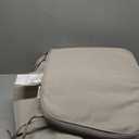 Round Corner Seat Cushions, 14.7x17 Inches x 2", Set of 4, Indoor Outdoor Water Repellent Universal Chair Pads with Ties for Patio Furniture, Garden Dining Chairs, Specrtum Pebble