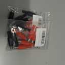 2 x 10PCS Solder RCA Plug Male Audio Video Adapter Connector Professional Red Black Plastic Handle RCA Female Socket Audio Video Soldering Type (5Red 5Black Male)