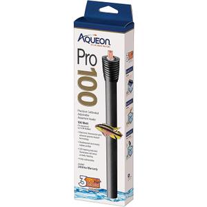 Aqueon Pro 100 Submersible Aquarium Fish Tank Heater, 100 Watts, For Up To 30 Gallon Fish Tanks