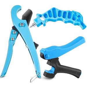 Feekoon Drip Irrigation Tubing Cutter Hole Punch Tool, Irrigation Sprinkler Hose Cutter, 2 in 1 Combination Drip Punch Tool For Garden PE Pipe 16 20mm(Blue)