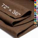 XSEINO Chocolate Brown Large Felt Fabric 72" X 36 "(2 Square Yards), 1.4 mm Thick Soft Felt Fabric Sheet for Crafts, Brown Series Colors Soft Nonwoven Fabric, Fit for Decoration, Sewing, DIY Crafts