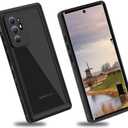 Compatible with Note 20 Ultra Waterproof Case, IP68 Underwater Dirtproof Shockproof Built in Screen Protector Full Body Protective Cover for Samsung Galaxy Note 20 Ultra 5G Black Clear