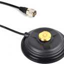 UAYESOK 4.3inch NMO Magnetic Mount,14KG Suction Mobile Radio Antenna Base W/5M RG58 Coaxial Cable PL-259 Plug for Vehicle Truck NMO CB/HF/VHF/UHF Antenna