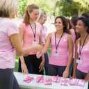 Eaasty 24 Sets Breast Cancer Awareness Gifts Bulk Pink Ribbon Breast Cancer Notepads and Ballpoint Pens Set Inspirational Gifts for Office Supplies Women Coworkers Nurses Volunteers Party Favors