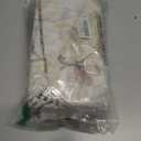 Tollpiz Floral White Sheer Curtains Flower Print Vine Embroidery Bedroom Curtain Rod Pocket Voile Window Curtains for Living Room, 54 x 63 inches Long, Set of 2 Panels