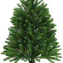 Christmas Tree 120 in Green, Decorative Artificial Tree, Lights, Ornament and Xmas Decoration for Celebration Scene, Party, Living, Winter
