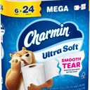 Charmin Ultra Soft Toilet Paper, 6 Mega Rolls = 24 Regular Rolls