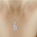 P10 Fad Silver Bubble Initial Neck B