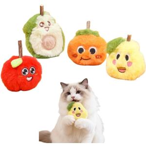 4-Piece Interactive Cat Toys Set with Natural Catnip | Indoor Kitten Toys, Crinkle Sound, Soft & Durable, Chew Toys for Exercise and Play