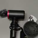 Ionic Hair Dryer with Diffuser, Powerful 1800W Blow Dryer for Women & Men, Fast-Drying Hair Dryer with Nozzle for Home, Salon, Travel (Dark Gray)